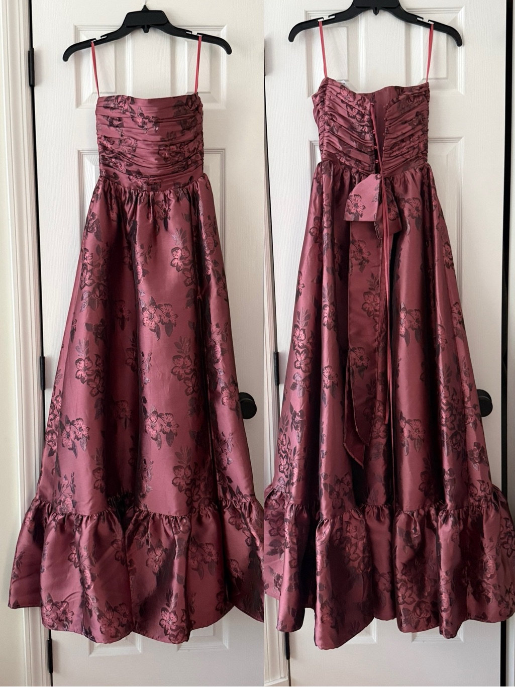 V. Chapman Regina Strapless Gown Deco Rose Bouquet Floral New With Tags — image 3 of 8